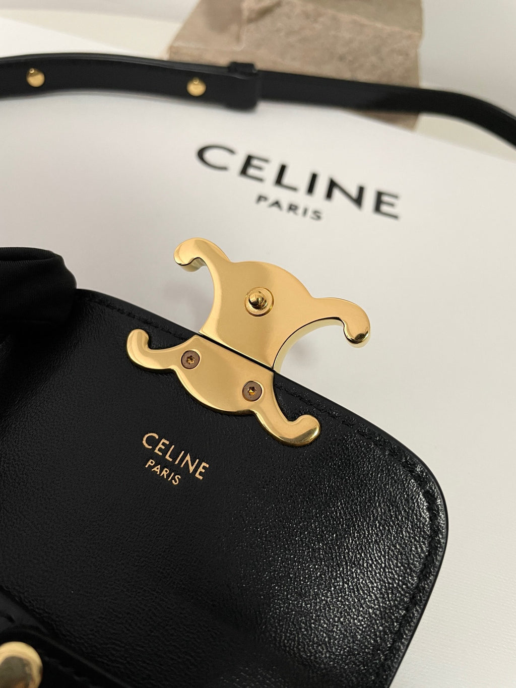 CELINE Mini Triomphe Charm Bag