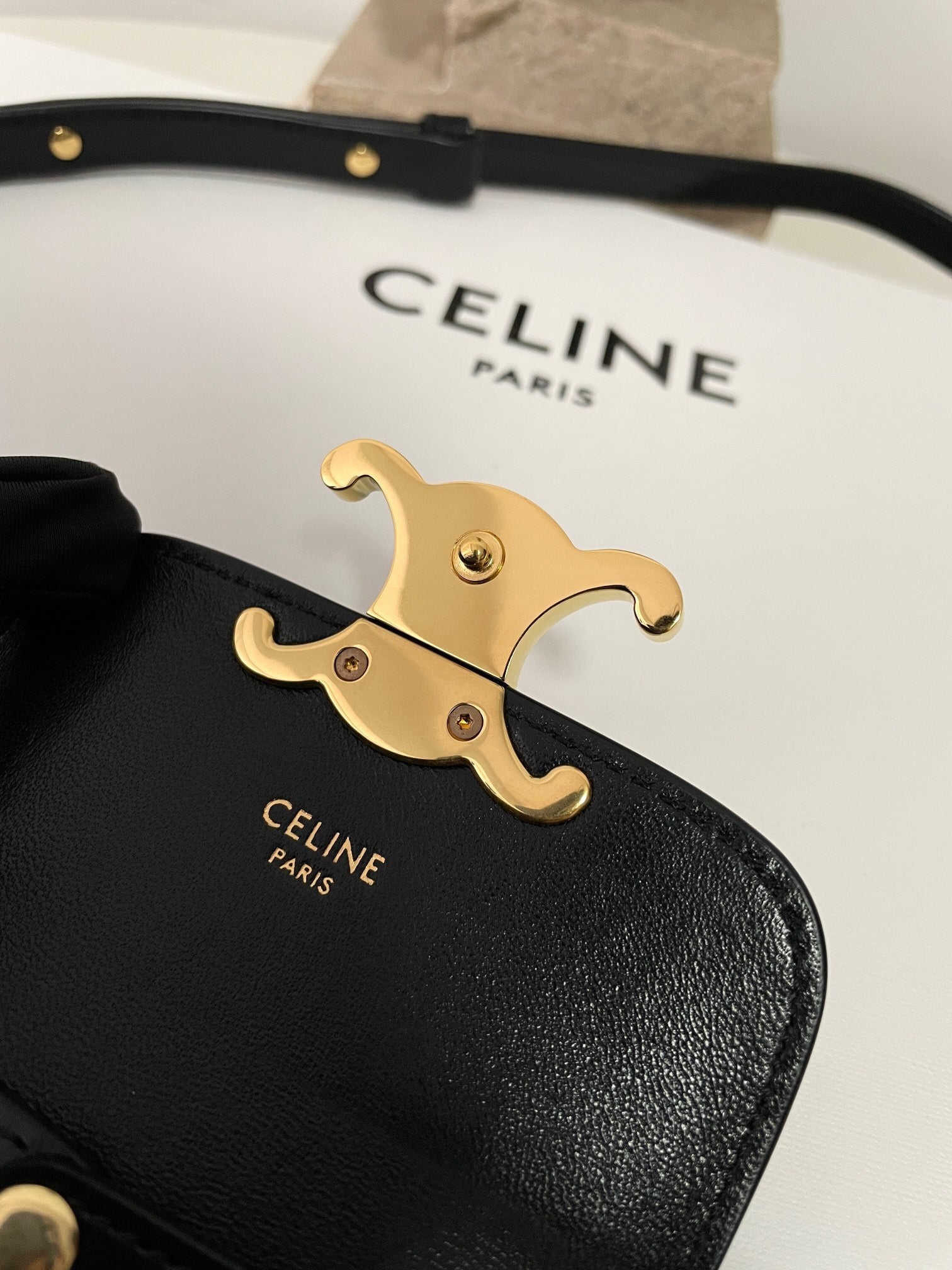 CELINE Mini Triomphe Charm Bag