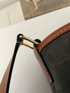 CELINE Triomphe Canvas Bucket Bag Small