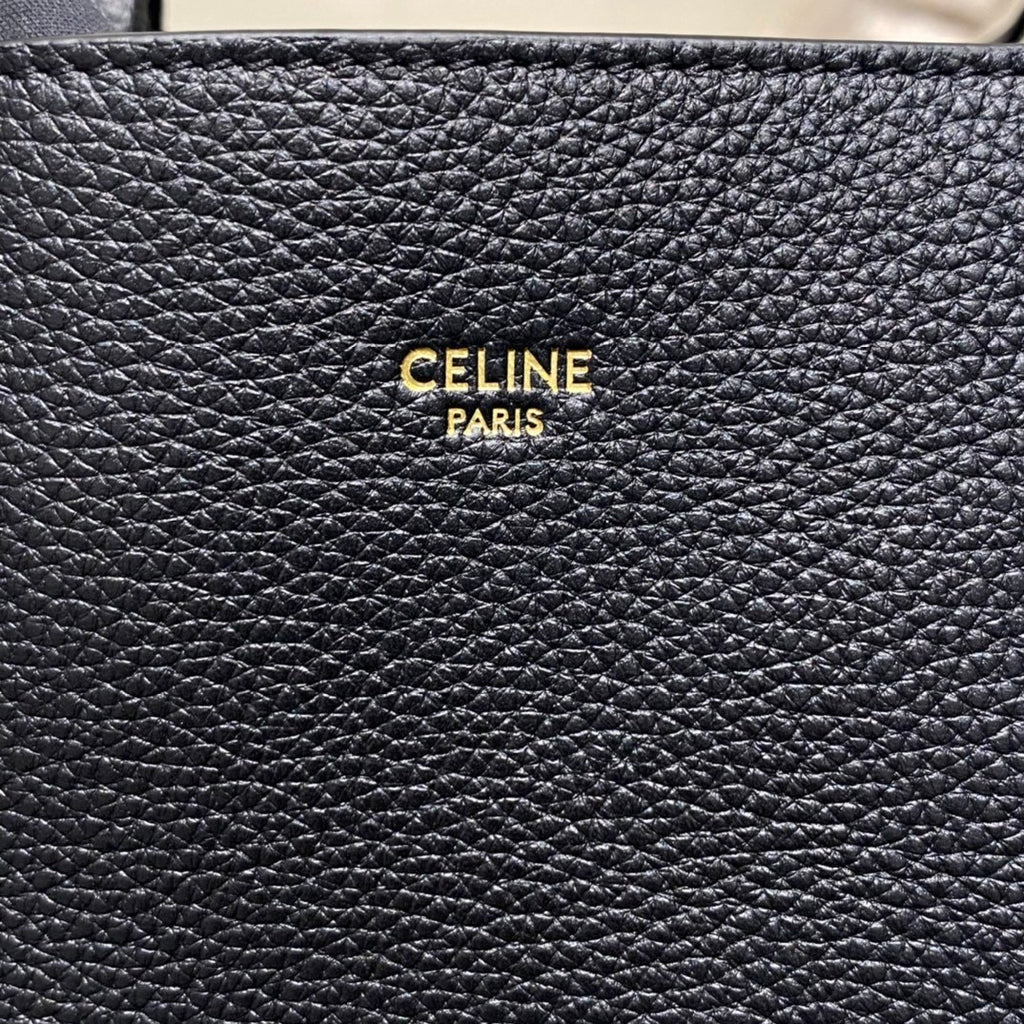 CELINE Soft Grained Leather Shoulder Bag Small