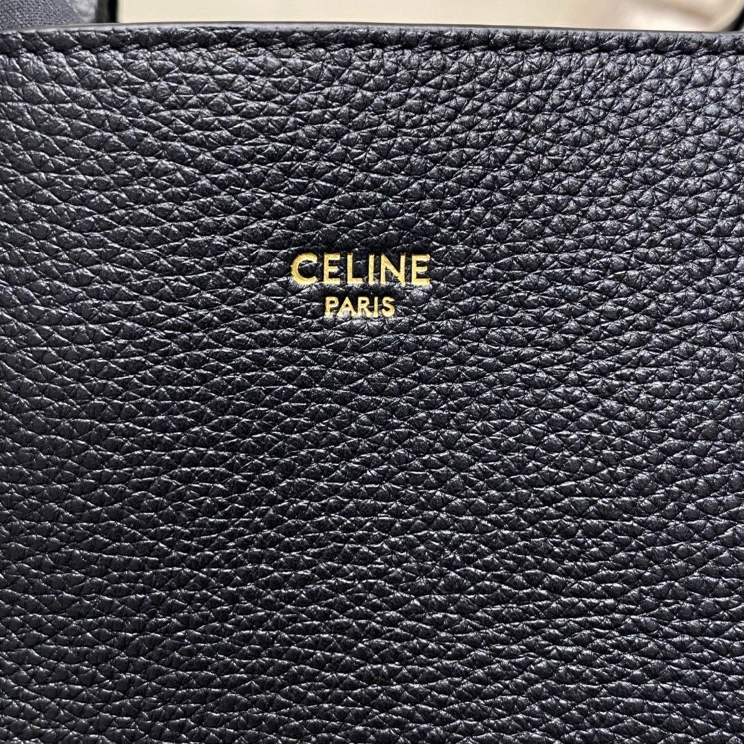 CELINE Soft Grained Leather Shoulder Bag Small