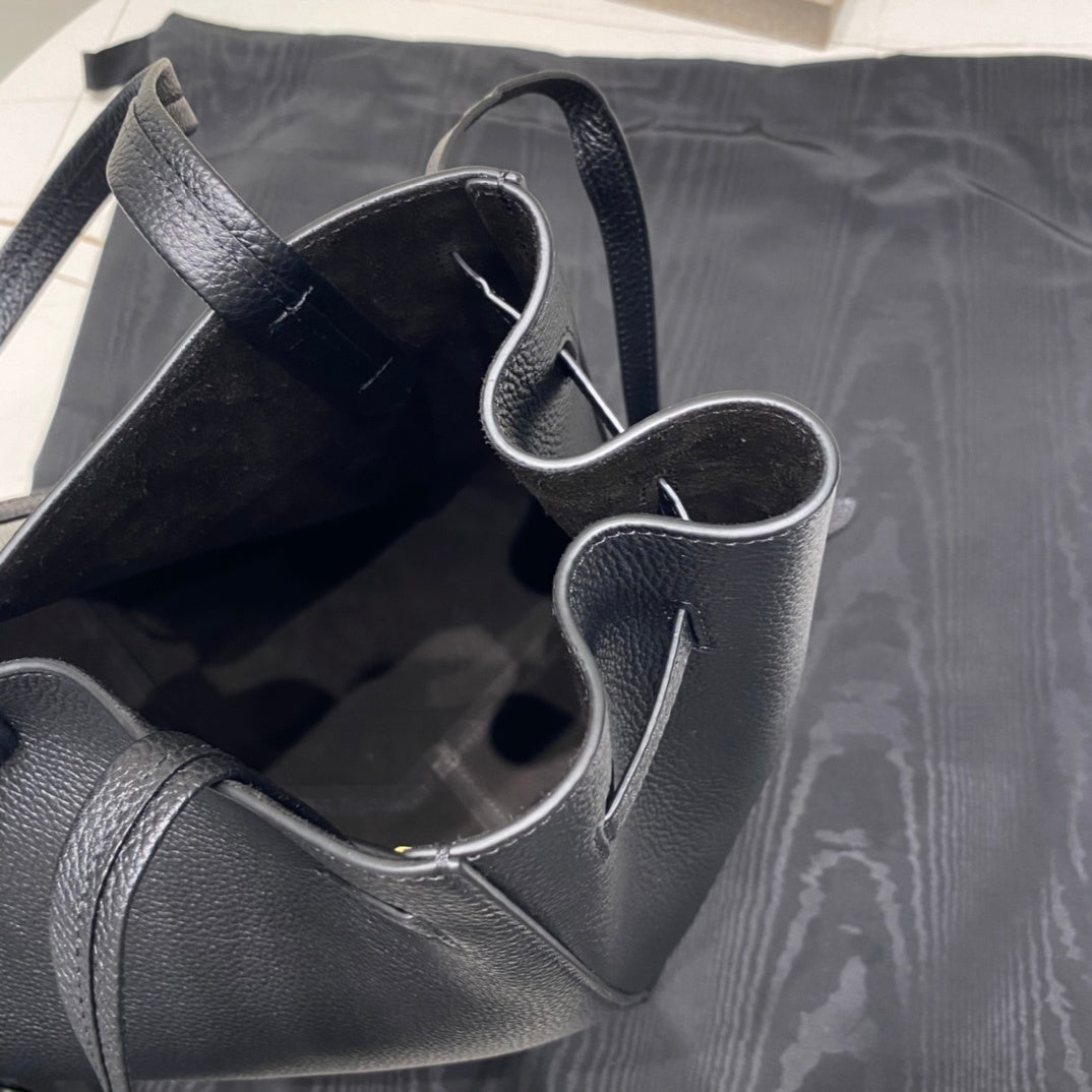 CELINE Soft Grained Leather Shoulder Bag Small