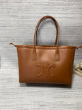 CELINE Cabas Triomphe Drawstring Tote