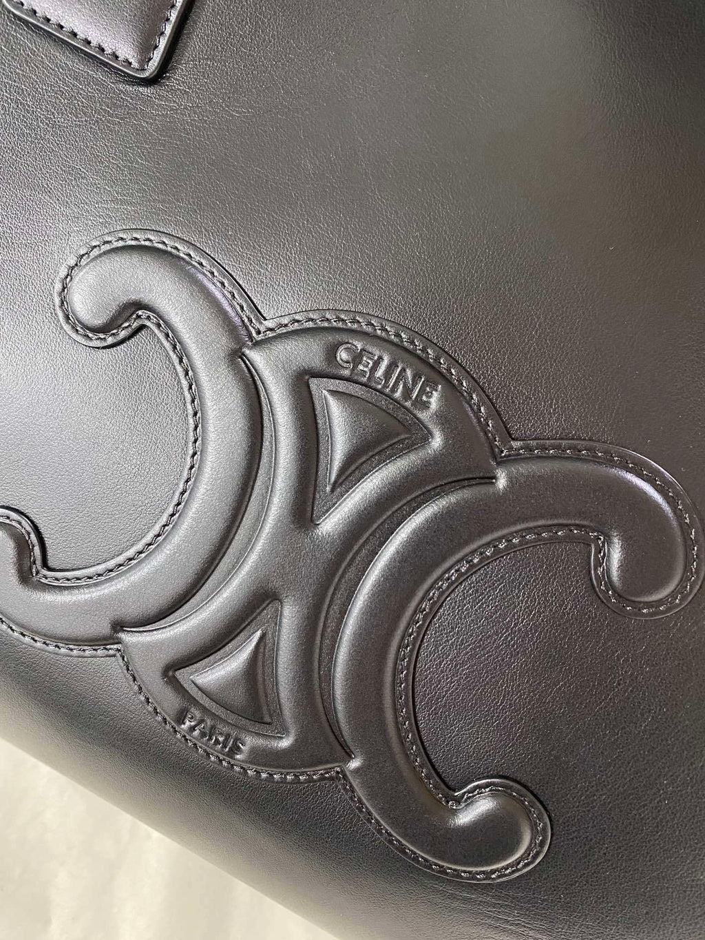 CELINE Cabas Triomphe Drawstring Tote