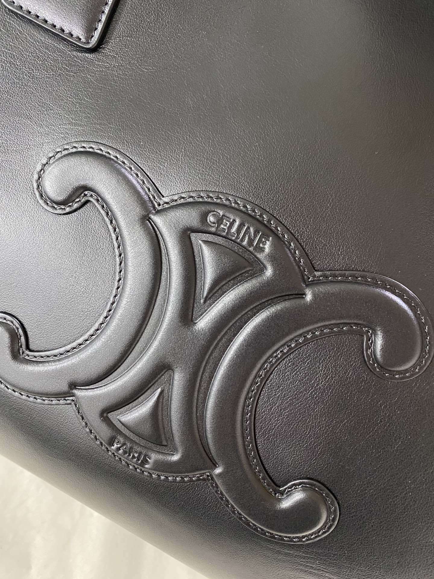 CELINE Cabas Triomphe Drawstring Tote
