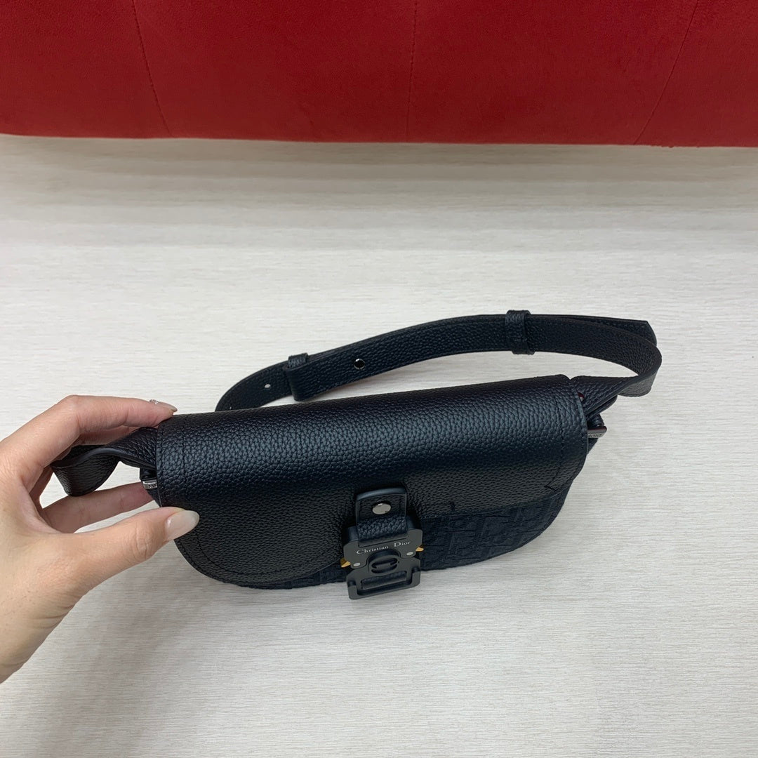 CHRISTIAN DIOR Saddle Clutch with Strap