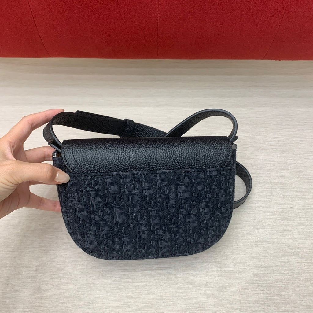 CHRISTIAN DIOR Saddle Clutch with Strap