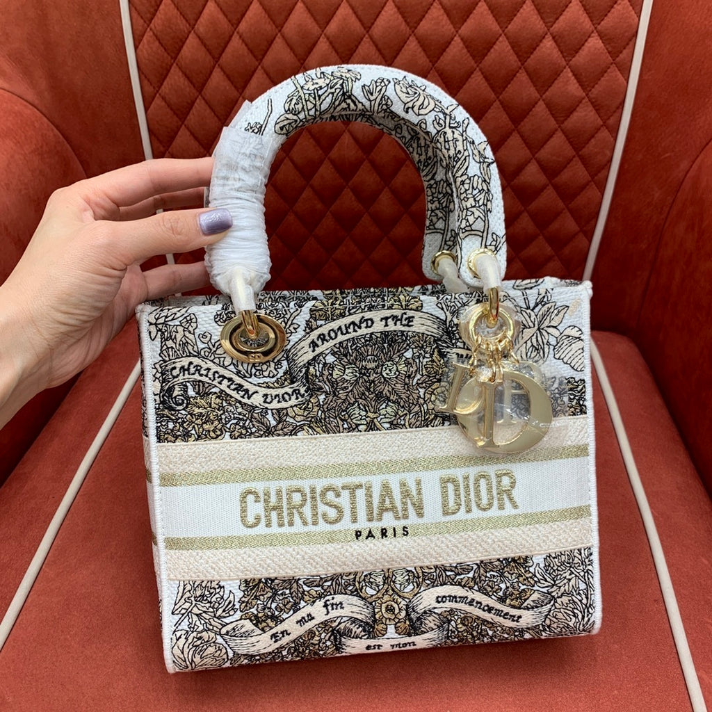 CHRISTIAN DIOR Lady D-Lite Bag Medium