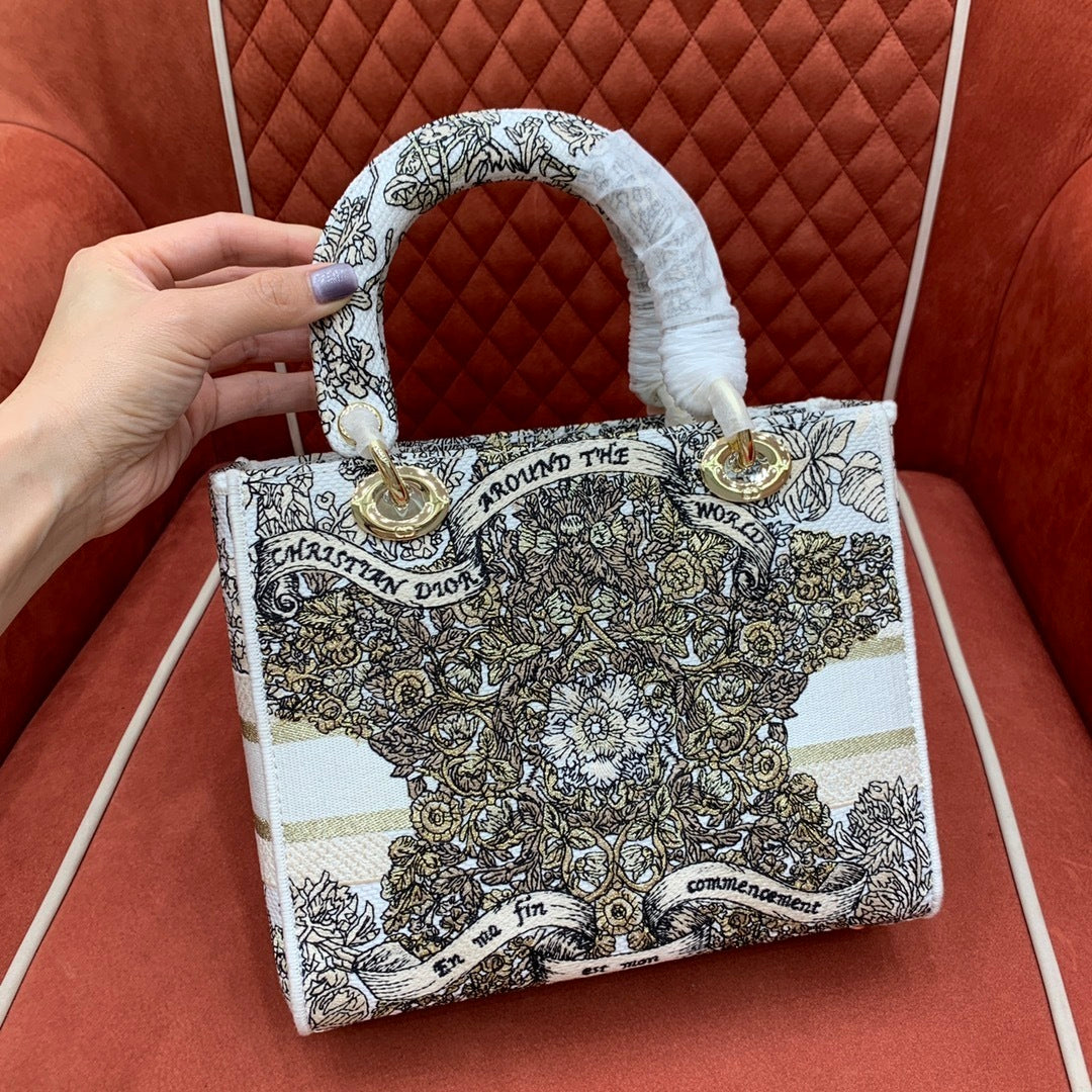 CHRISTIAN DIOR Lady D-Lite Bag Medium