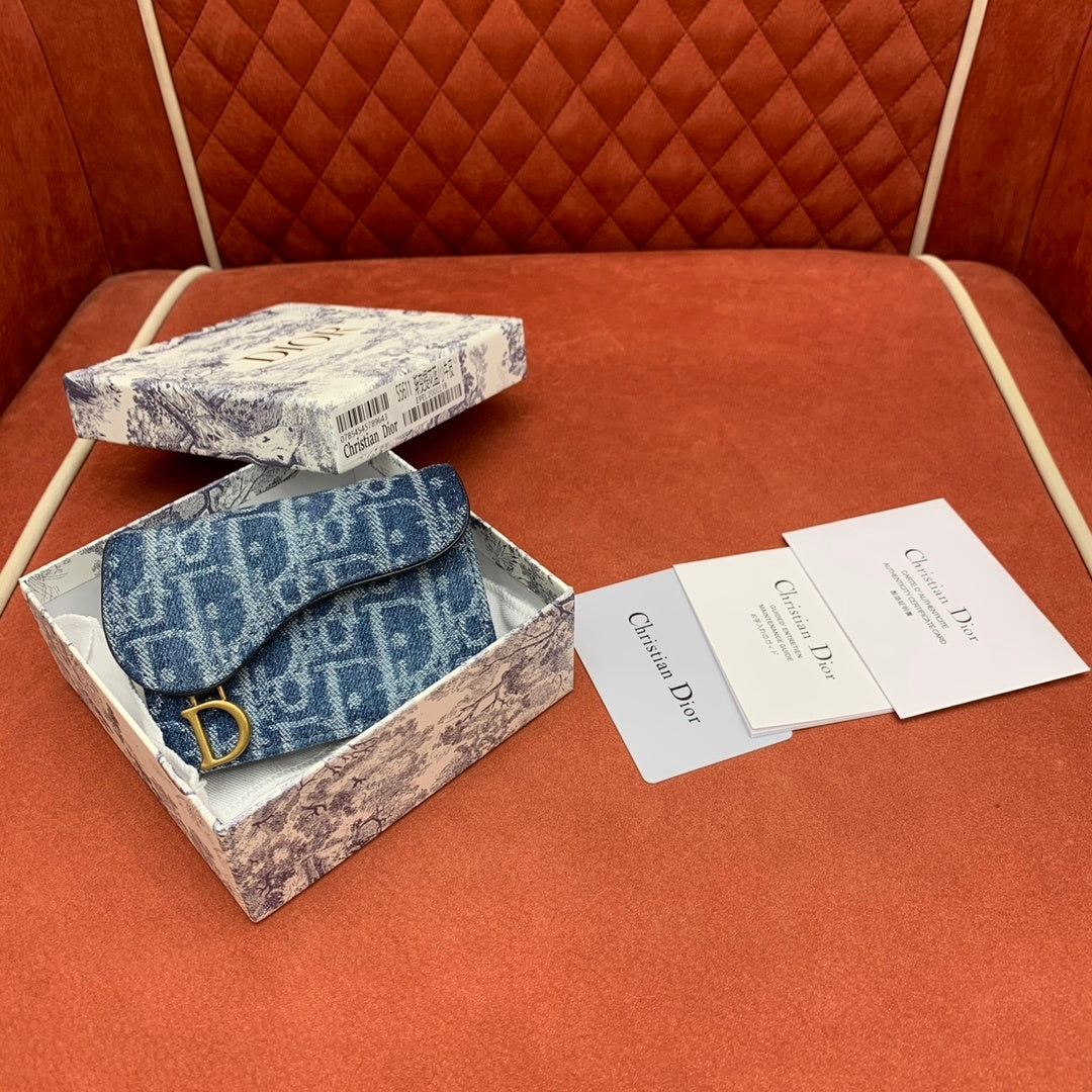 CHRISTIAN DIOR Bloom Saddle Card Holder