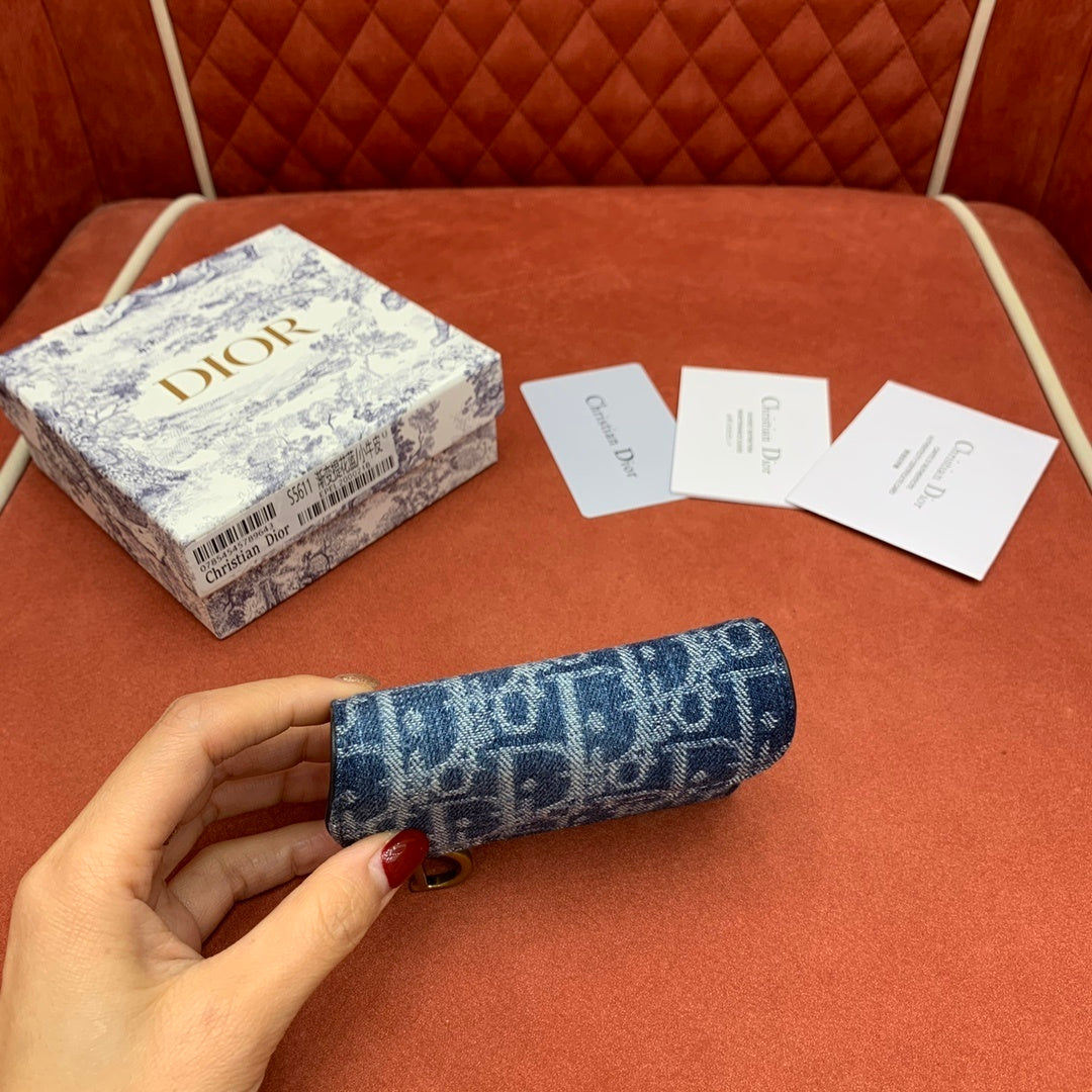 CHRISTIAN DIOR Bloom Saddle Card Holder