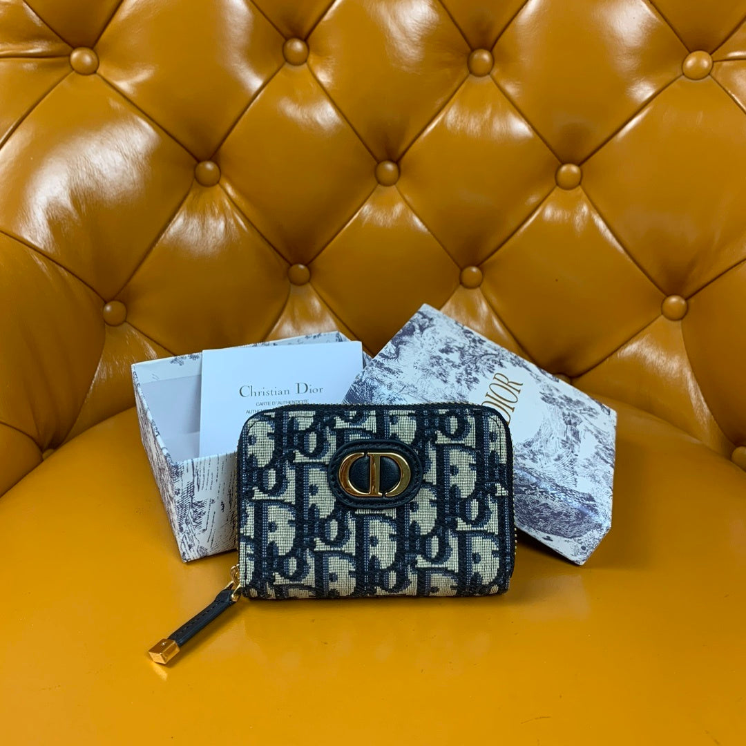 CHRISTIAN DIOR Oblique Zip Coin Pouch
