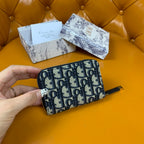 CHRISTIAN DIOR Oblique Zip Coin Pouch