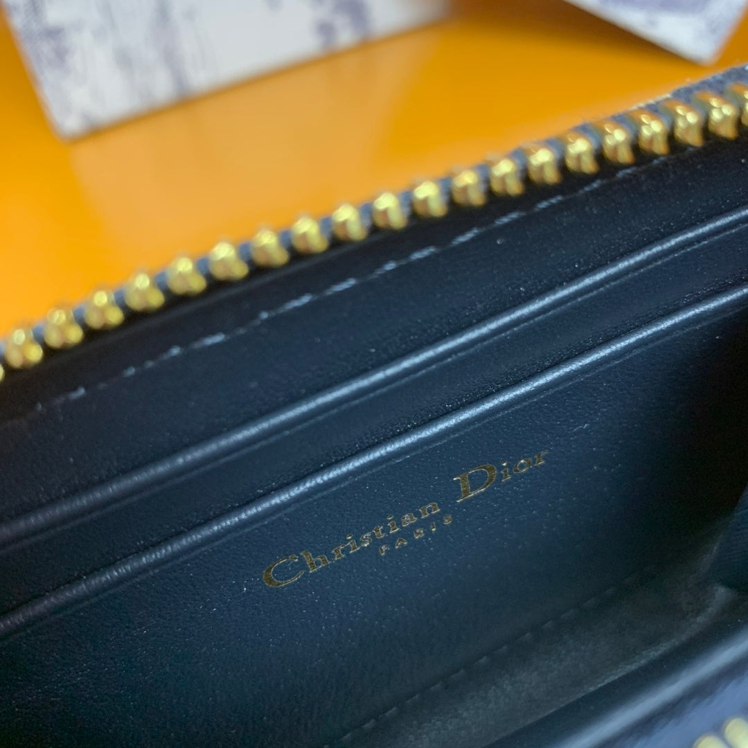 CHRISTIAN DIOR Oblique Zip Coin Pouch