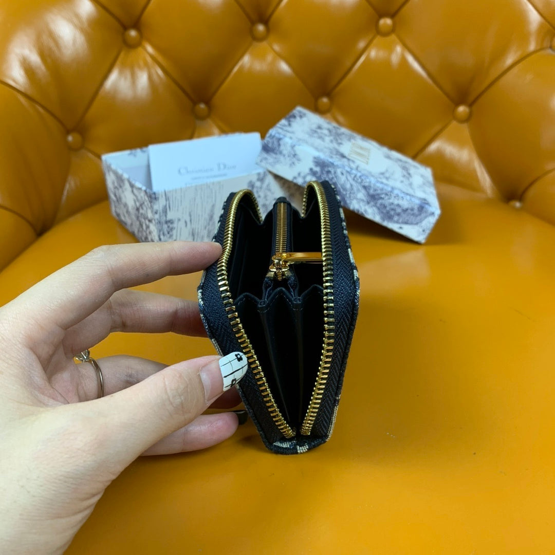 CHRISTIAN DIOR Oblique Zip Coin Pouch