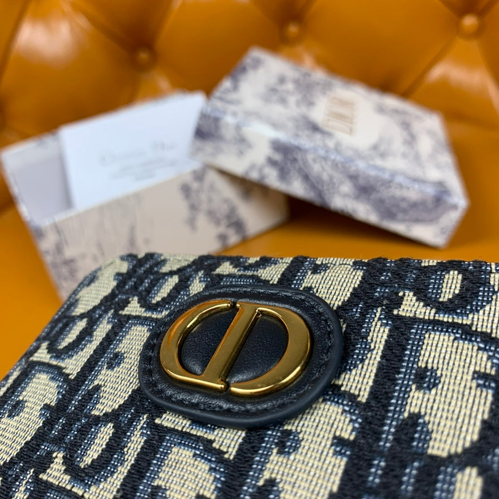 CHRISTIAN DIOR Oblique Zip Coin Pouch