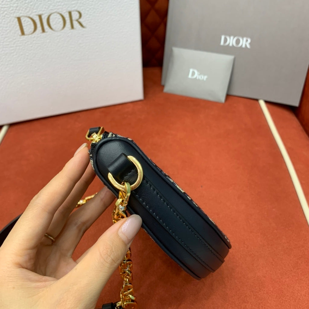 CHRISTIAN DIOR Star Callisto Half-Moon Shoulder Bag
