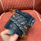 CHRISTIAN DIOR Oblique Canvas Wide Shoulder Strap