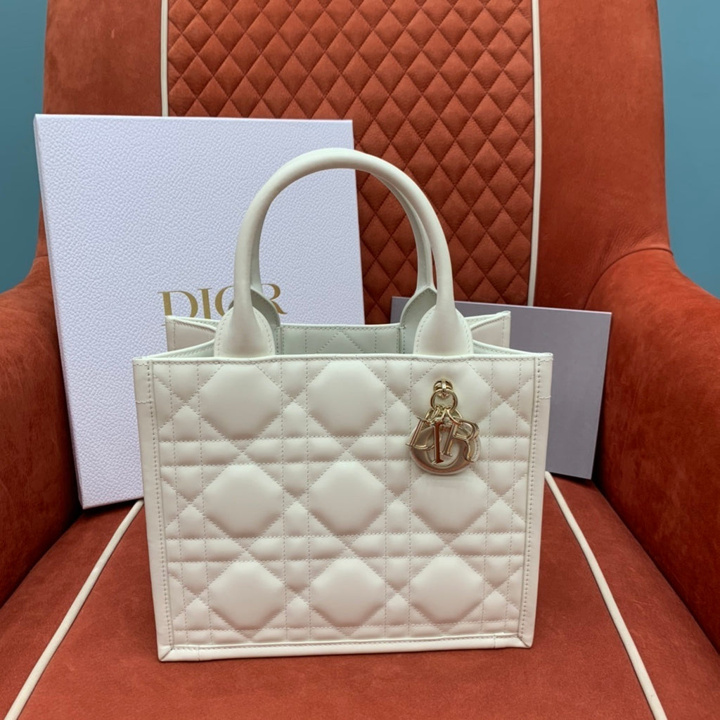 Christian Dior Leather Tote Bag