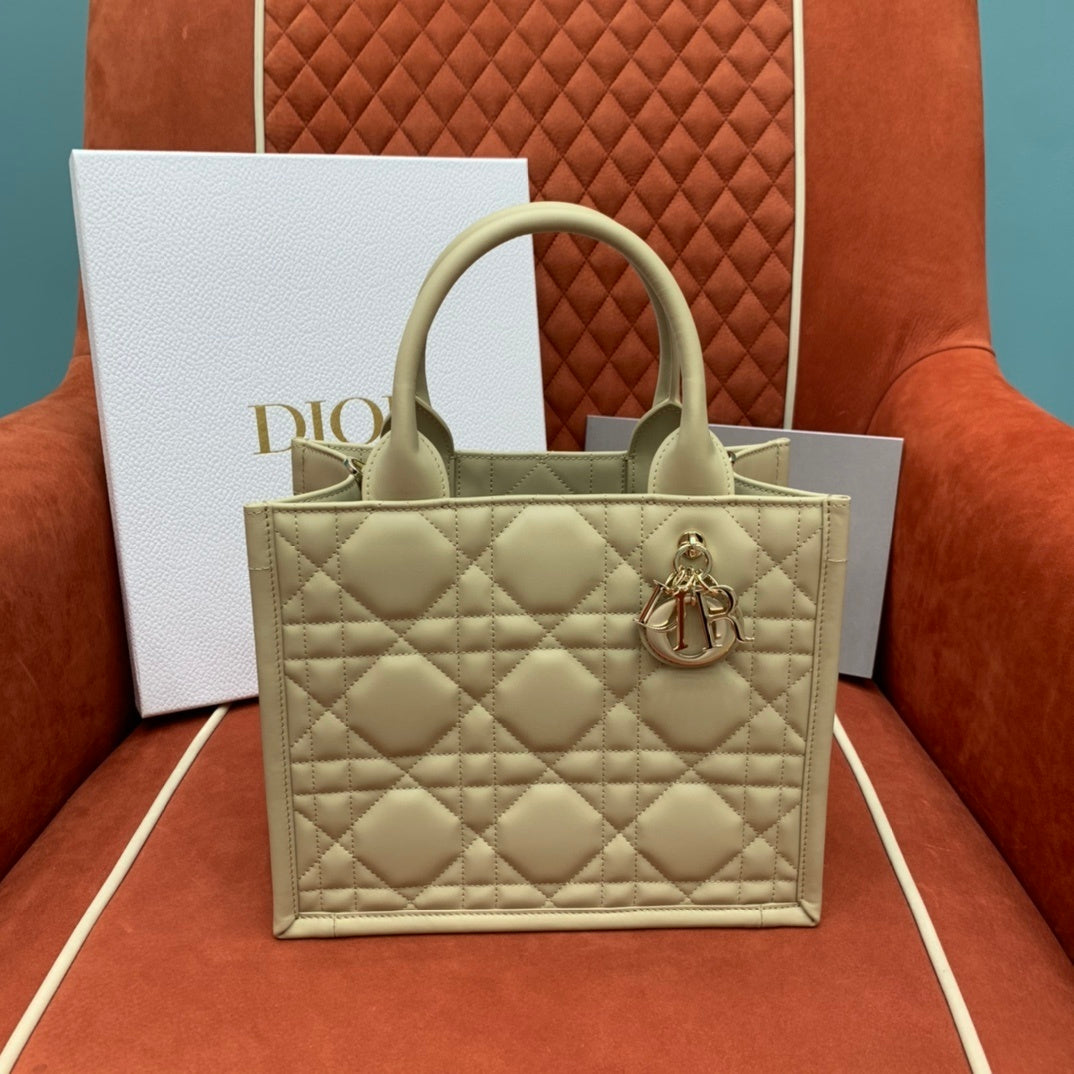 Christian Dior Leather Tote Bag