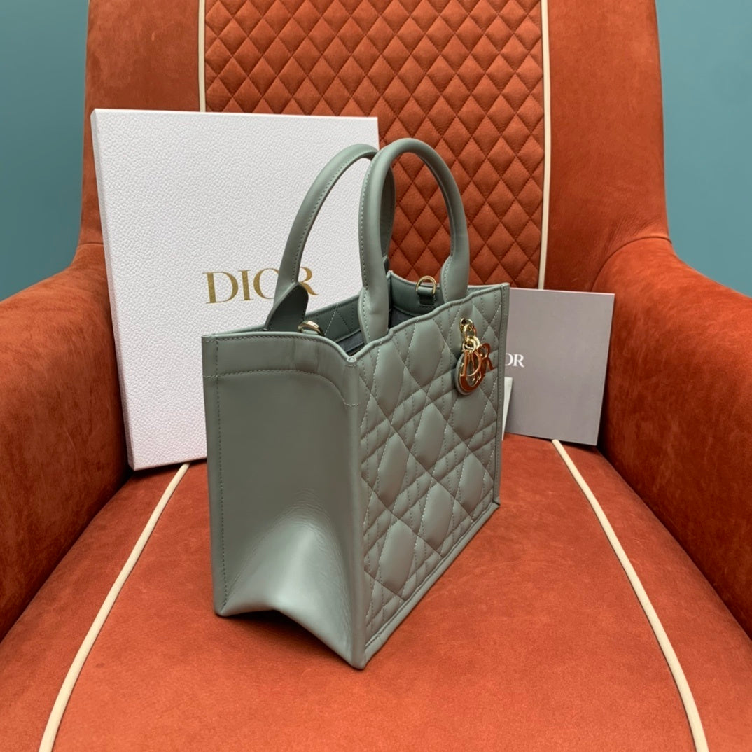 Christian Dior Leather Tote Bag