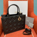 Christian Dior Large Leather Tote Bag