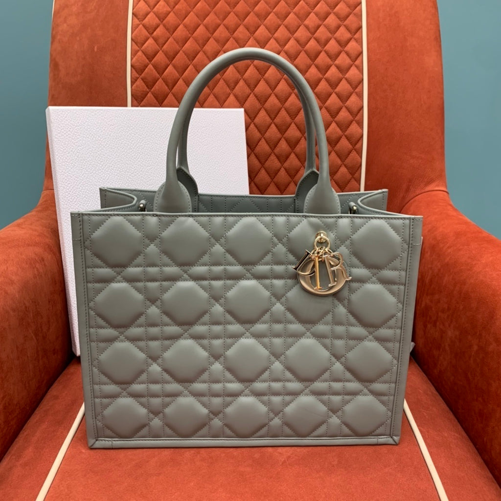 Christian Dior Large Leather Tote Bag