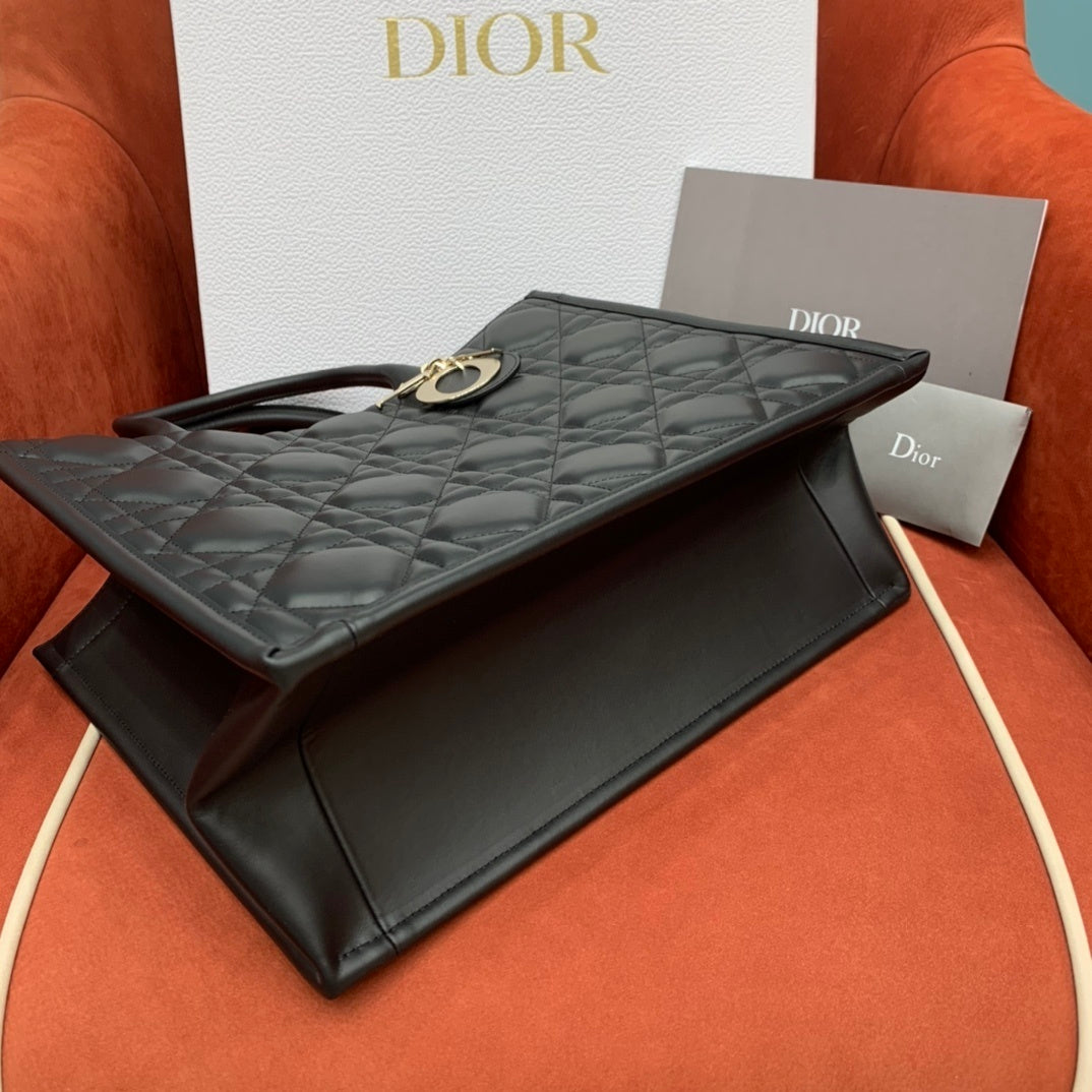Christian Dior Large Leather Tote Bag