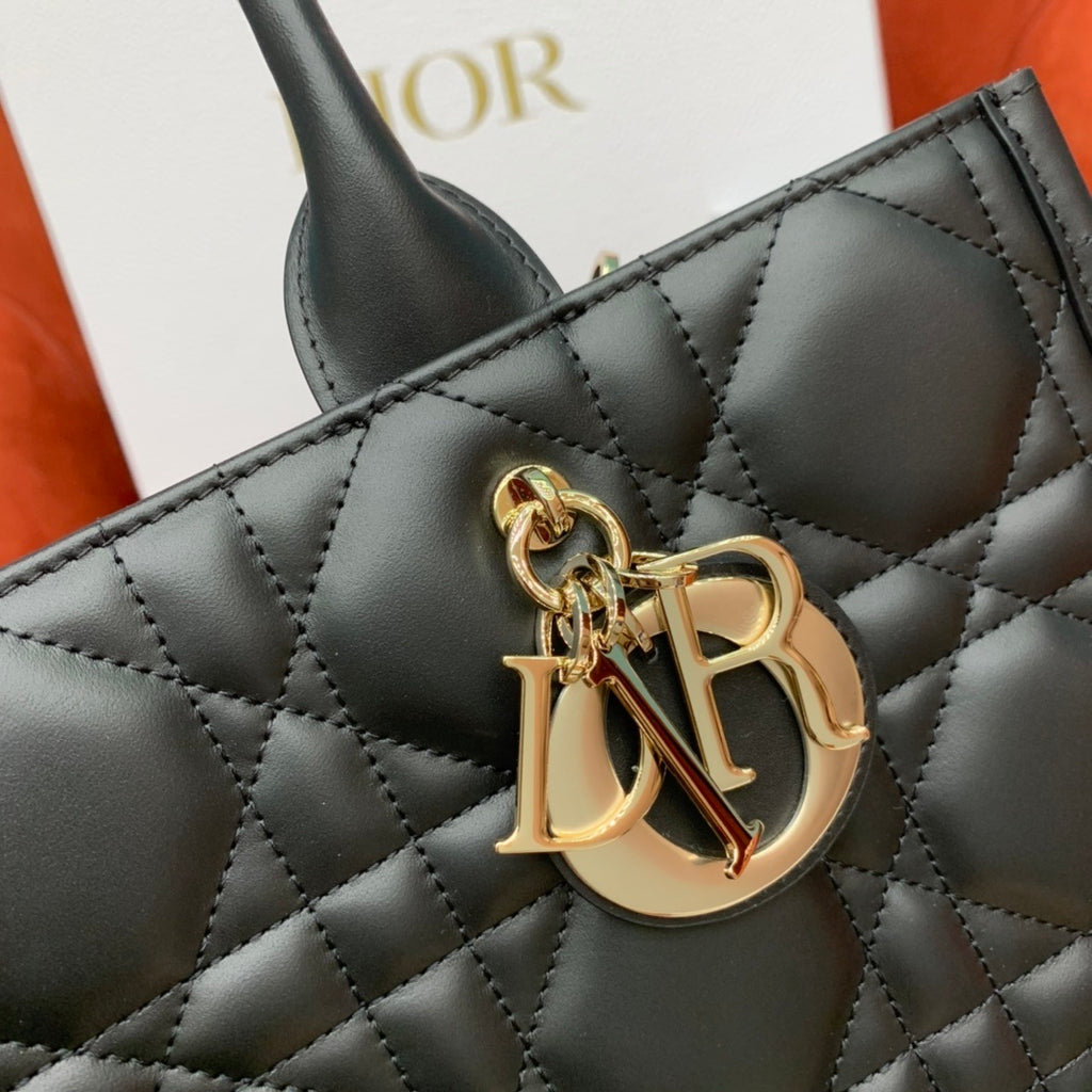 Christian Dior Large Leather Tote Bag