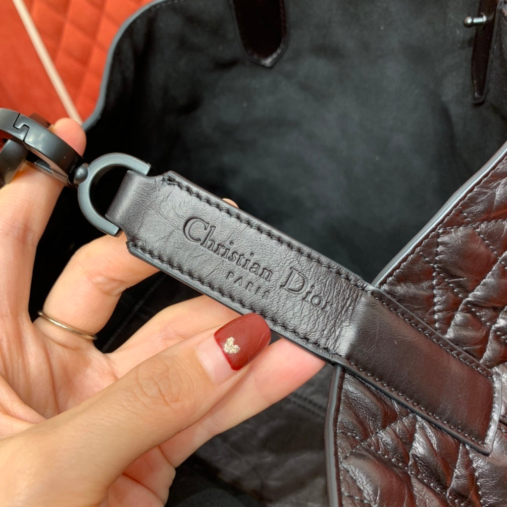 Christian Dior Toujours Tweed Tote Bag