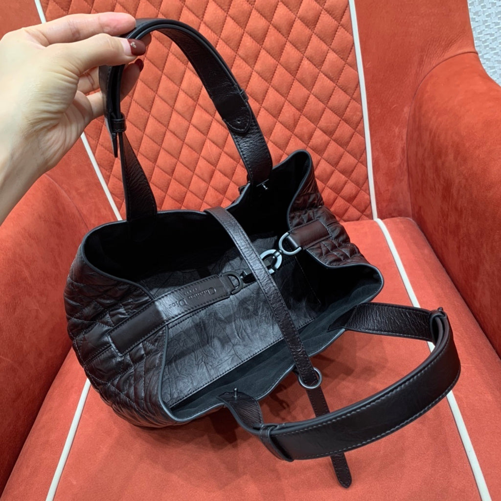 Christian Dior Toujours Tweed Tote Bag