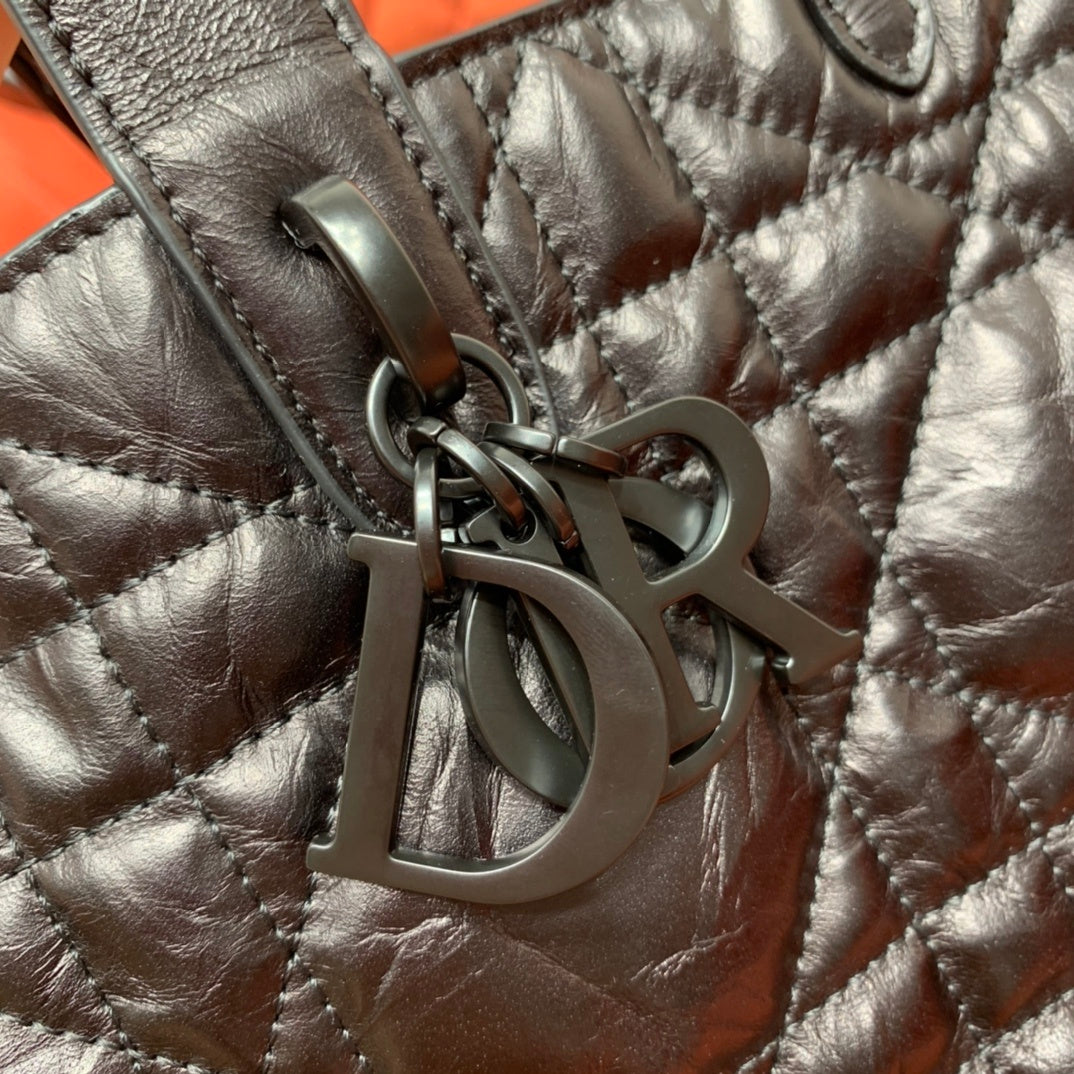 Christian Dior Toujours Tweed Tote Bag