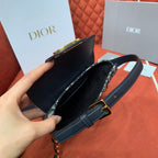 Christian Dior 30 Montaigne Amber Mini Chain Bucket Bag
