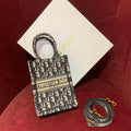 Christian Dior Mini Book Tote with Shoulder Strap