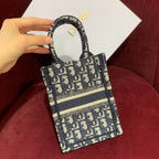 Christian Dior Mini Book Tote with Shoulder Strap