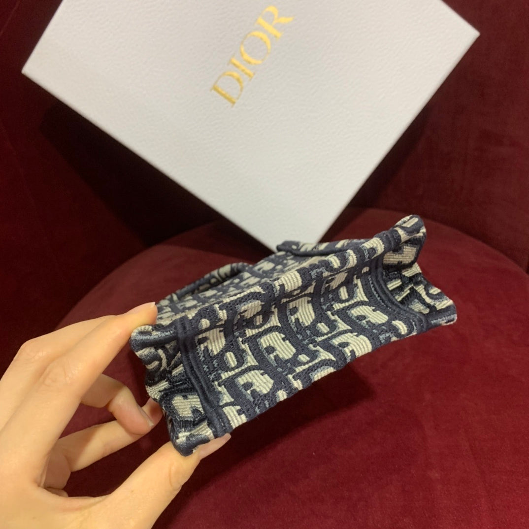 Christian Dior Mini Book Tote with Shoulder Strap