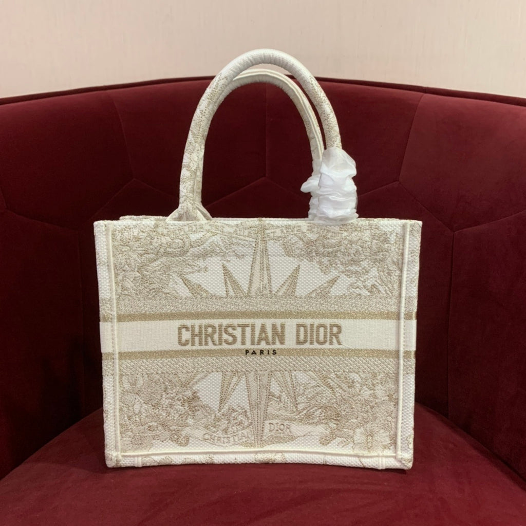 Christian Dior Leather Tote Bag