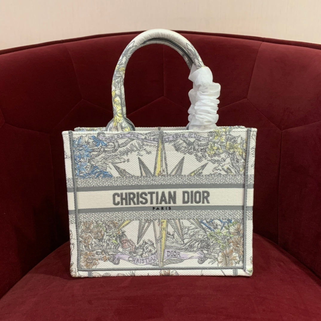 Christian Dior Leather Tote Bag