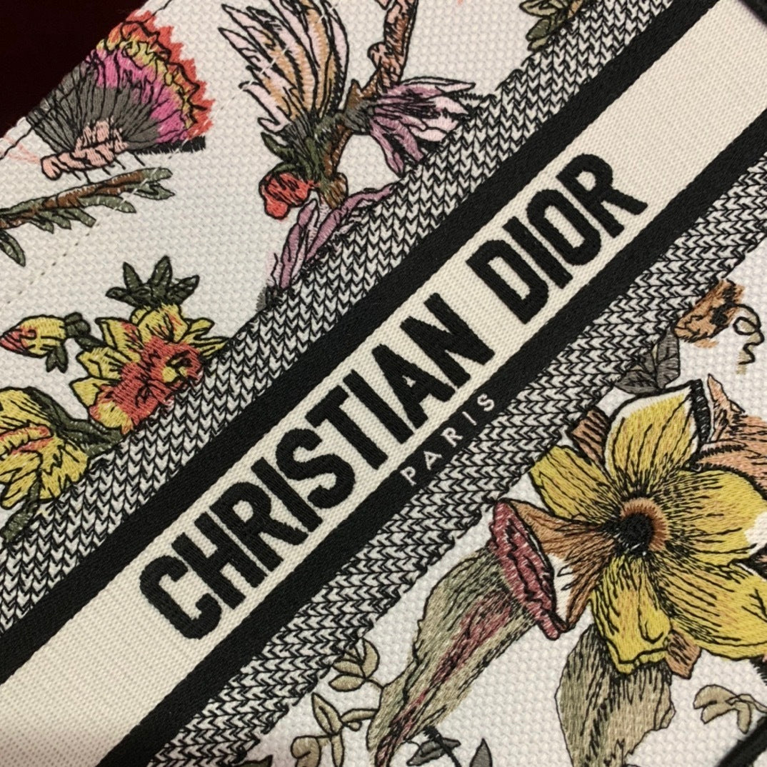 Christian Dior Leather Tote Bag