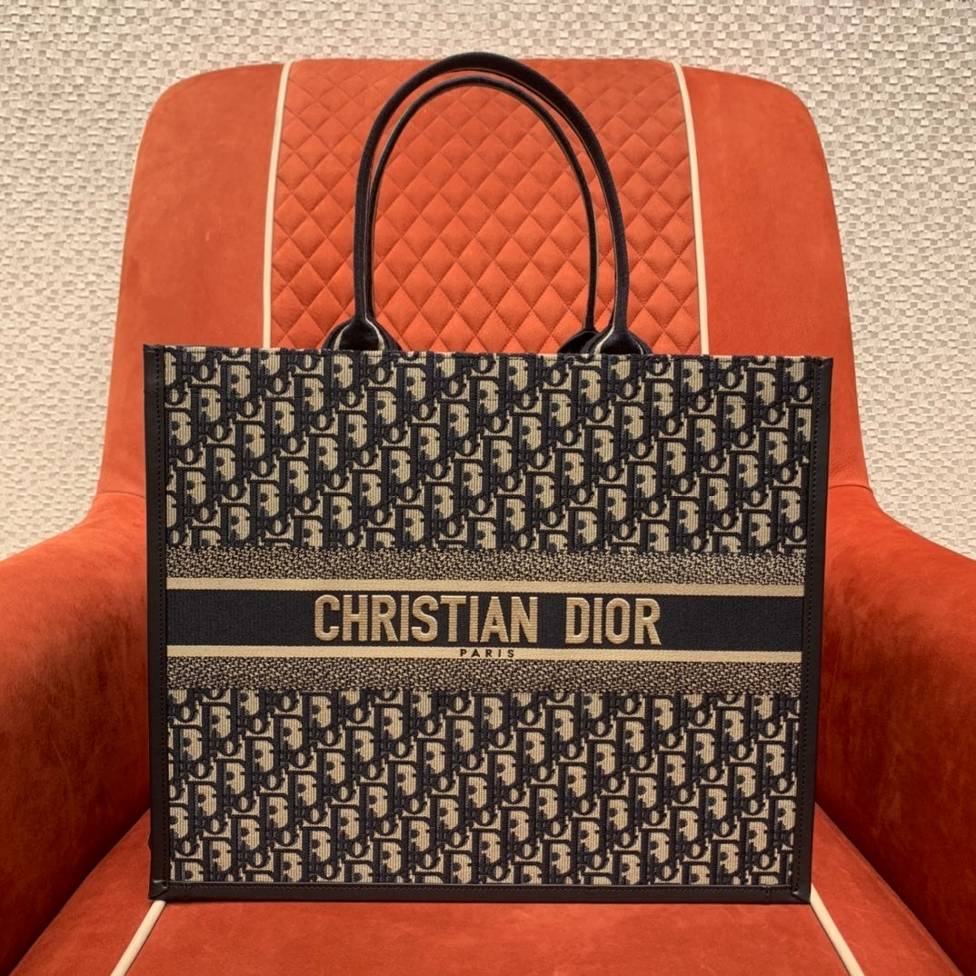 Christian Dior Book Tote Large with Shoulder Strap