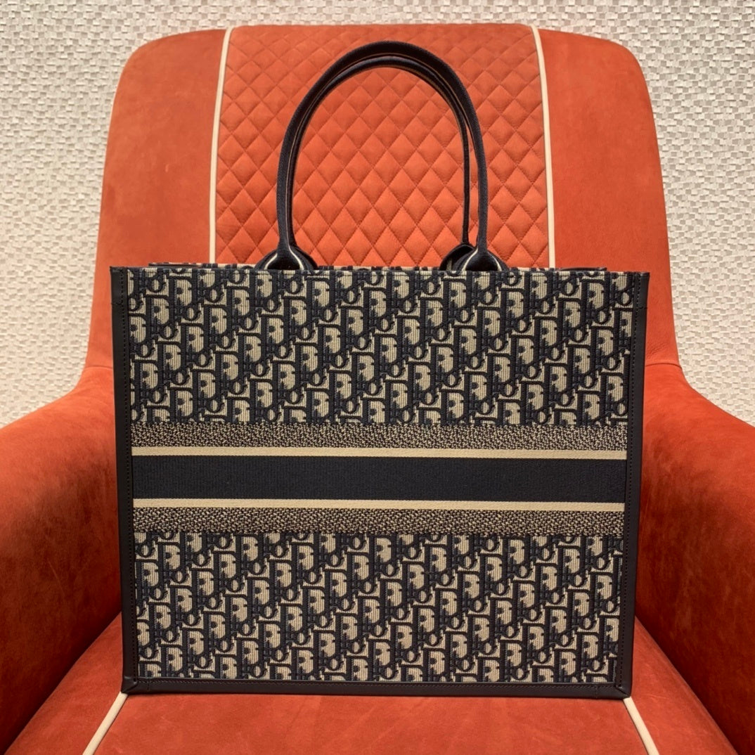 Christian Dior Book Tote Large with Shoulder Strap