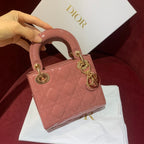 Christian Dior Lady Dior Mini Patent Cannage Bag