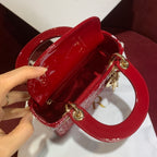 Christian Dior Lady Dior Mini Patent Cannage Bag