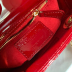 Christian Dior Lady Dior Mini Patent Cannage Bag