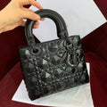 Christian Dior Lady Dior Diamond-Cut Cannage Leather Bag