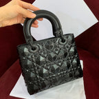 Christian Dior Lady Dior Diamond-Cut Cannage Leather Bag