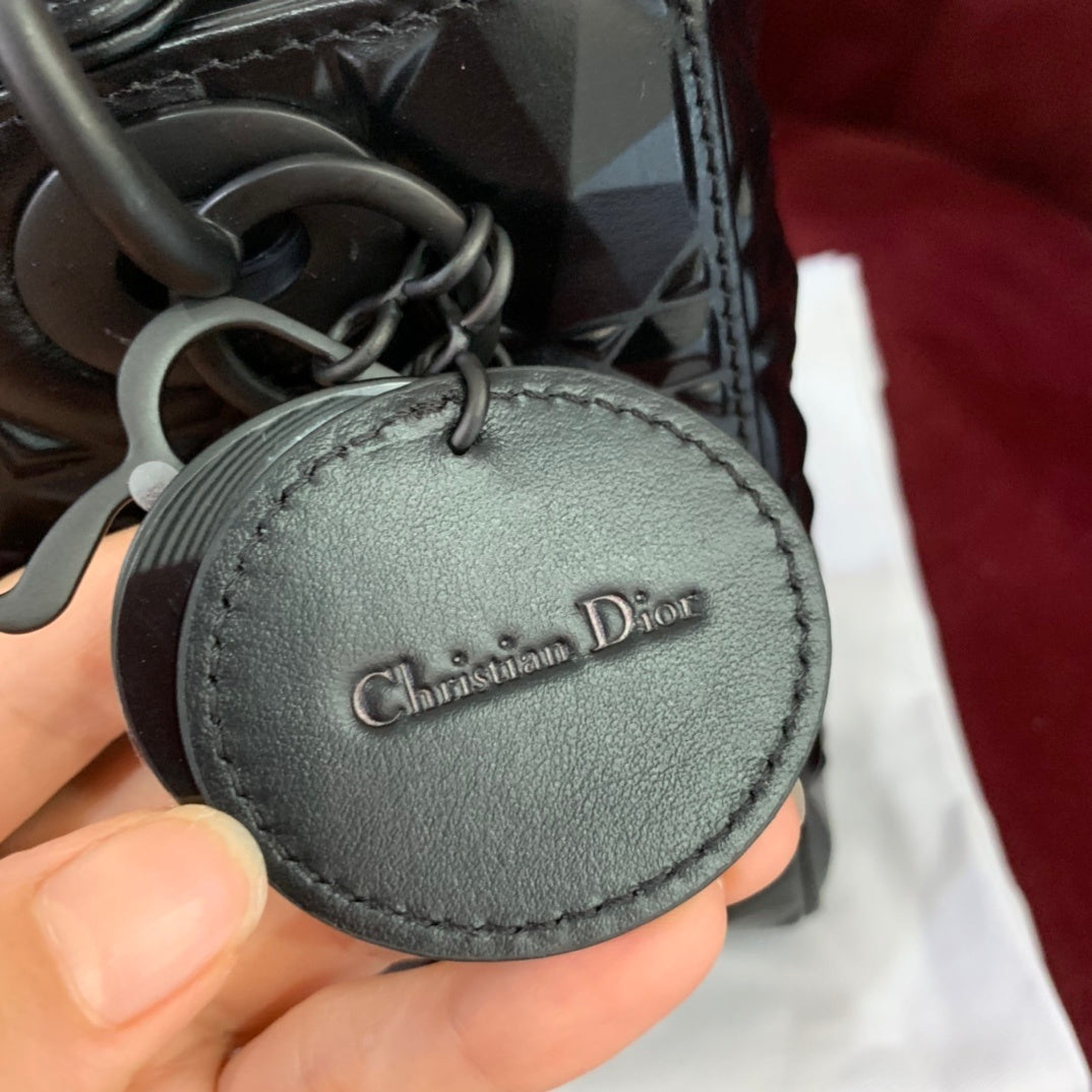 Christian Dior Lady Dior Diamond-Cut Cannage Leather Bag