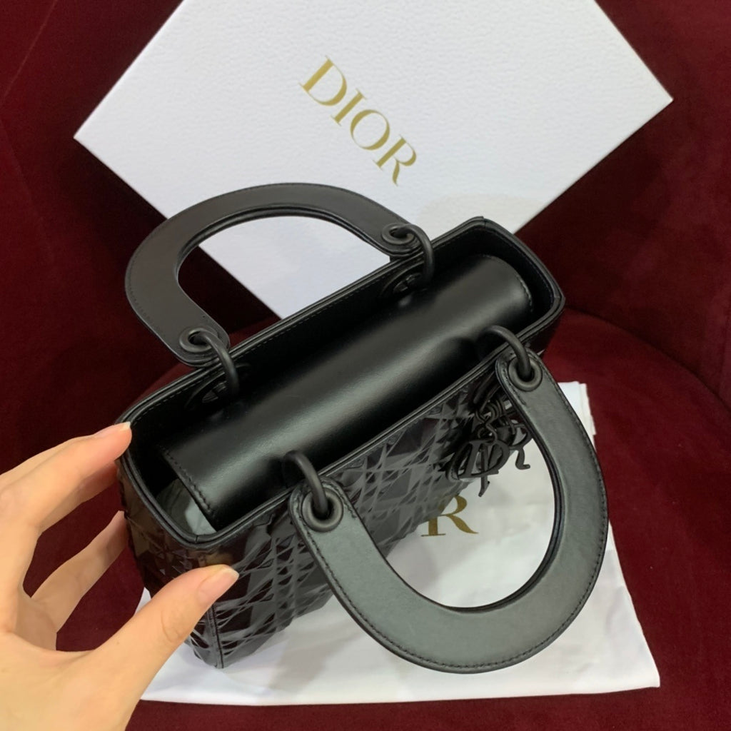Christian Dior Lady Dior Diamond-Cut Cannage Leather Bag