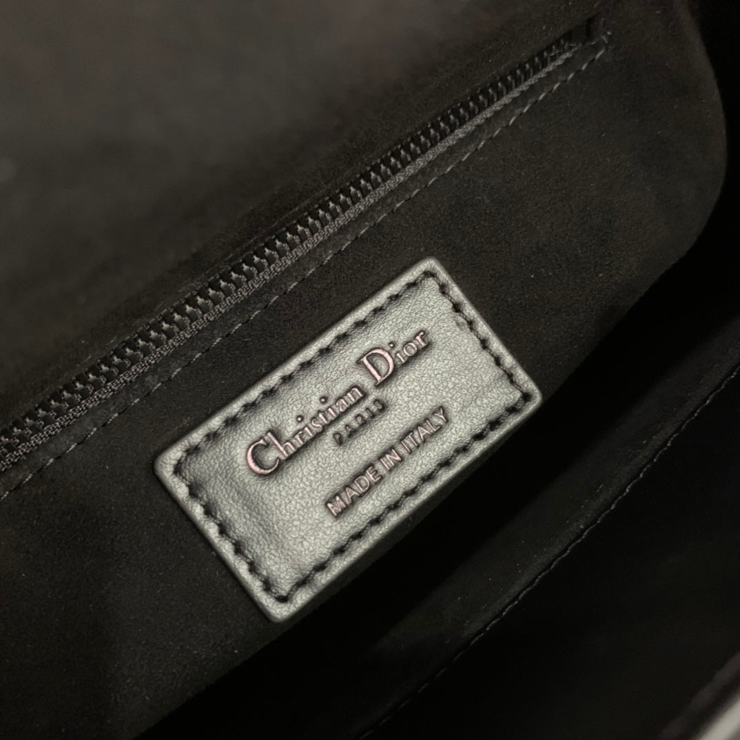 Christian Dior Lady Dior Diamond-Cut Cannage Leather Bag