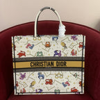 Christian Dior Book Tote Petites Fleurs Embroidered Bag